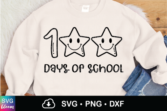 100 Days of School Retro Graphics Freebies