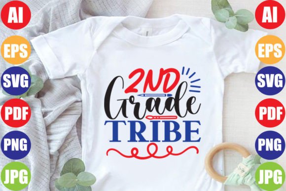 2nd Grade Tribe Graphics & T-Shirt Designs