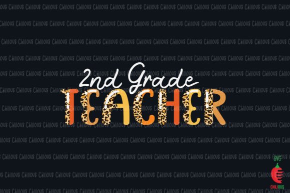 2st Teacher Leopard Graphics & Crafts