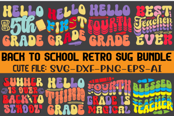 Back to School Retro SVG Bundle