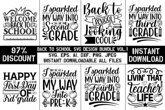 Back to School SVG Design Bundle Vol. 1