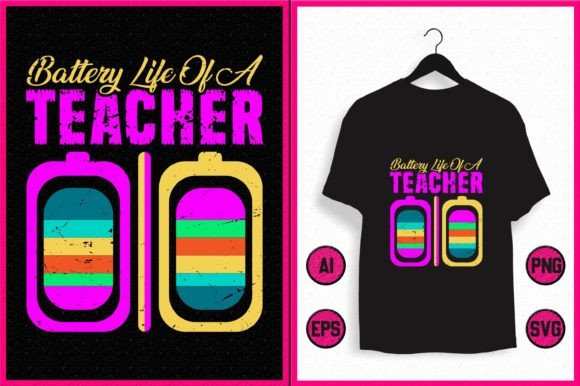 Battery Life of a Teacher Graphics