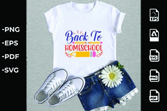 Home School Svg Design, Graphics & T-Shirt Designs