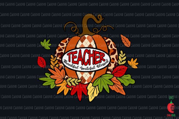 Teacher Thankful Grateful Blessed Graphics and Crafts