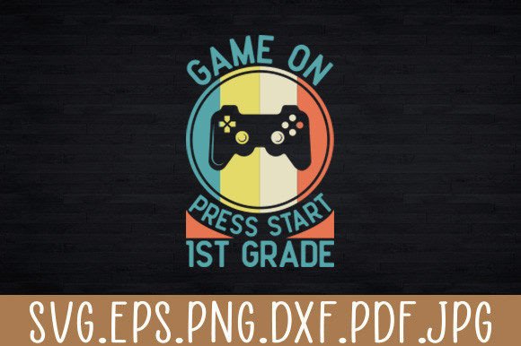 Vintage Game on Press Start 1st Grade